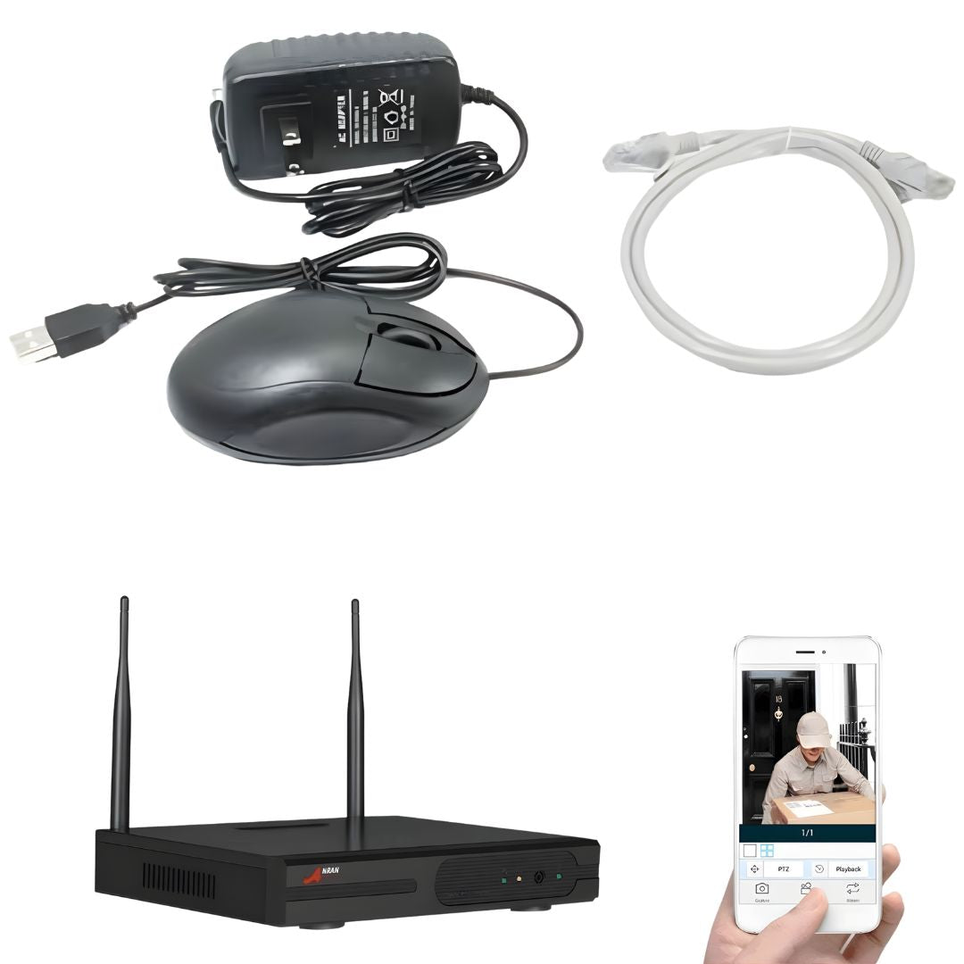 Kit Seguridad Pro WiFi: 4 Cámaras 3MP + NVR con Disco Duro 1TB (Sistema 100% Inalámbrico)