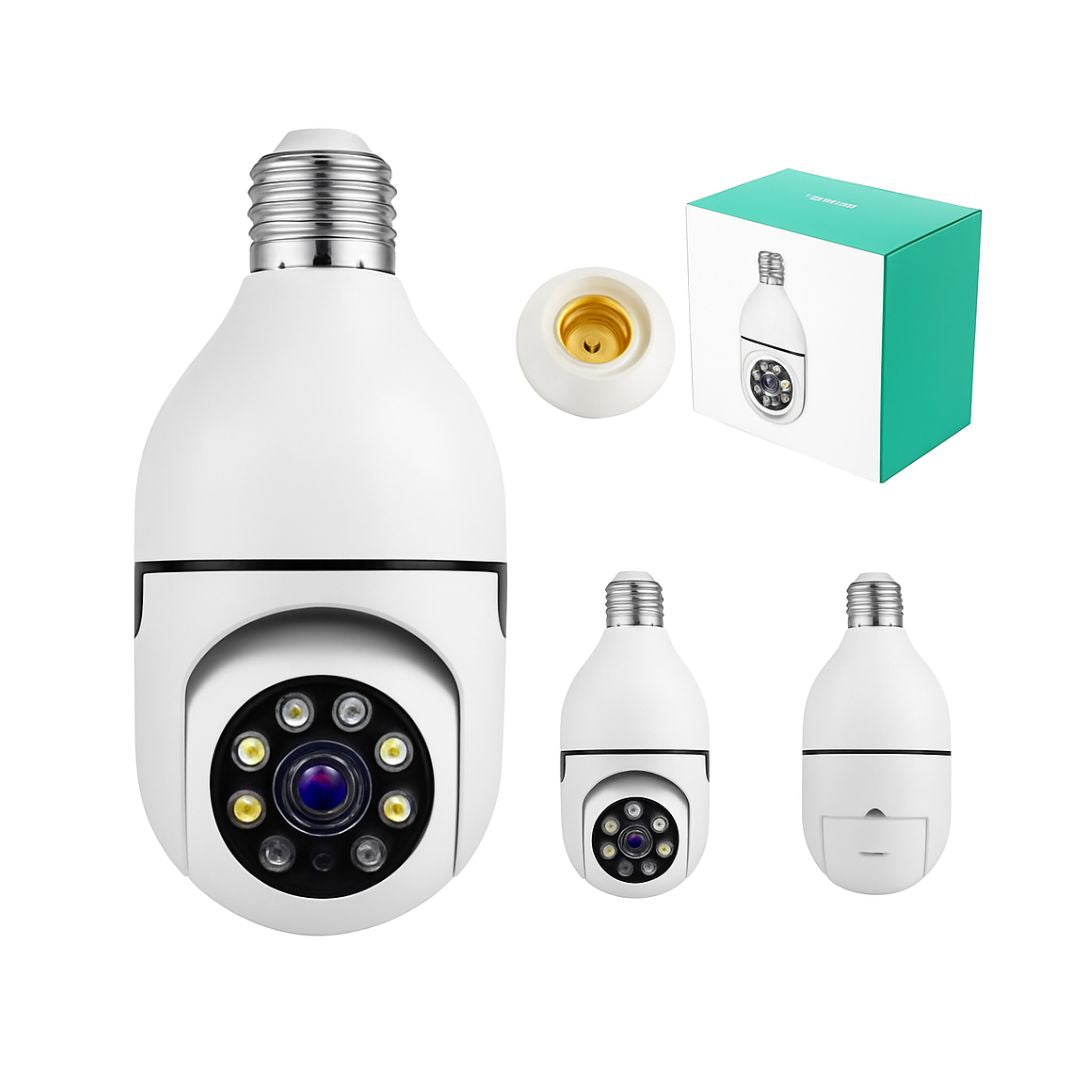 Cámara de seguridad WiFi 360° Tipo Ampolleta