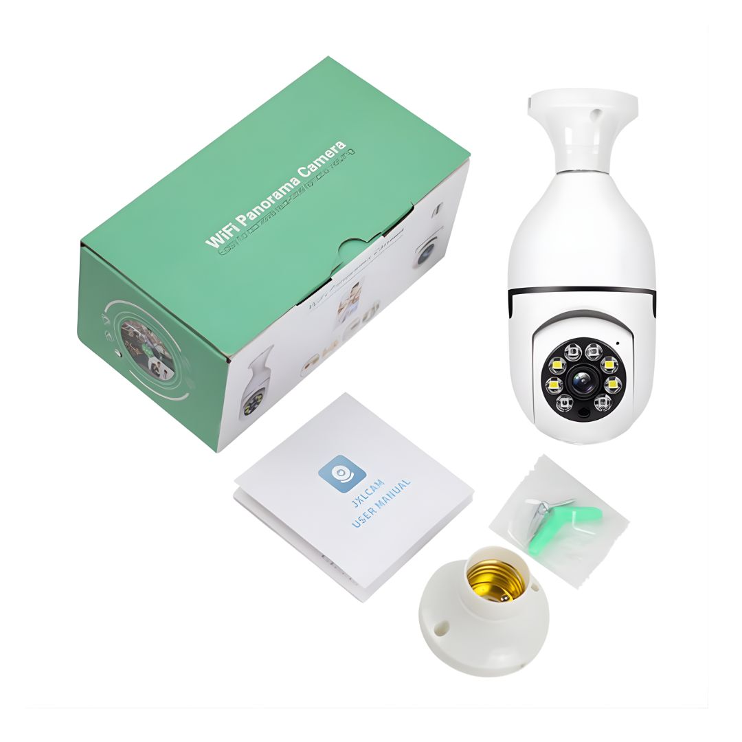 Cámara de seguridad WiFi 360° Tipo Ampolleta